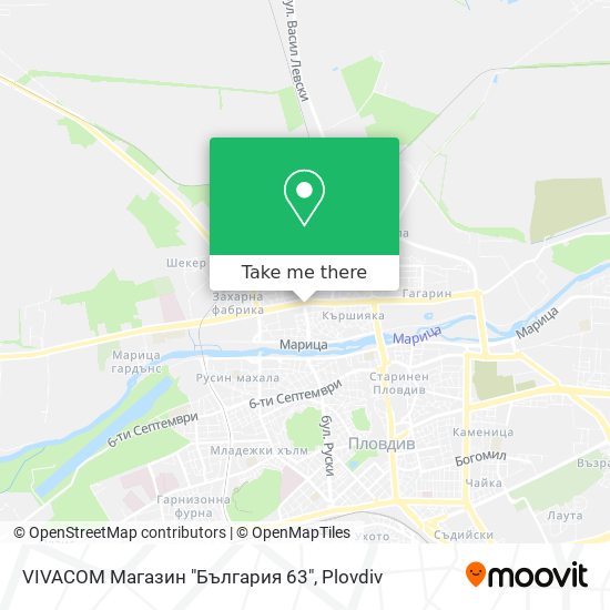 VIVACOM Магазин "България 63" map