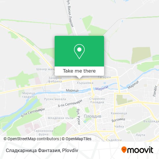Сладкарница Фантазия map