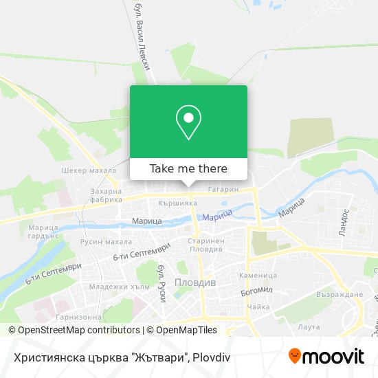 Християнска църква "Жътвари" map
