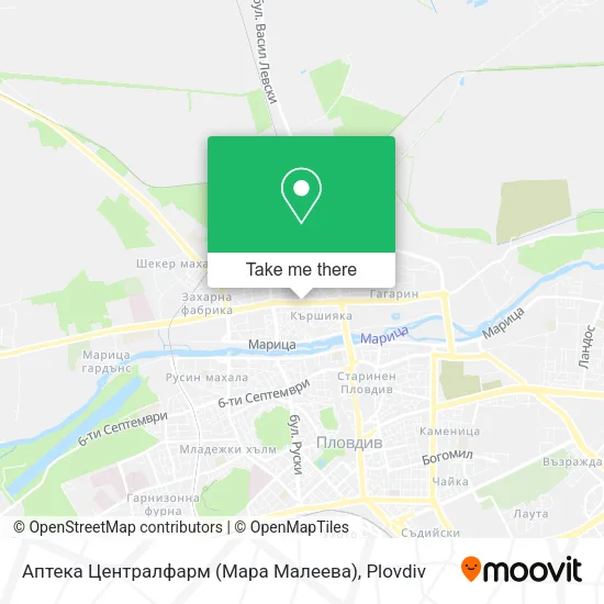 Карта Аптека Централфарм (Мара Малеева)