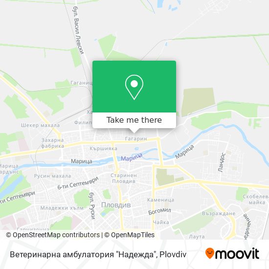 Ветеринарна амбулатория "Надежда" map