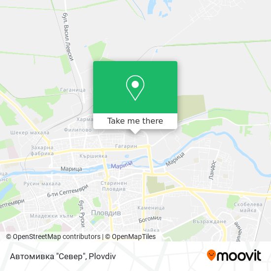 Автомивка "Север" map