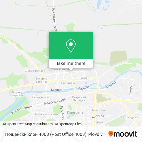 Пощенски  клон 4003 (Post Office 4003) map