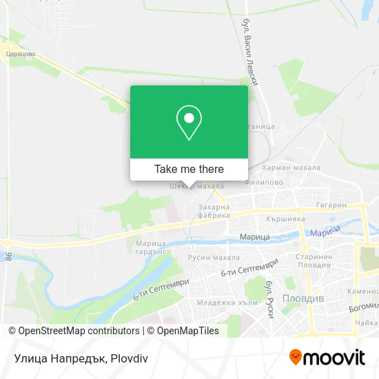 Карта Улица Напредък