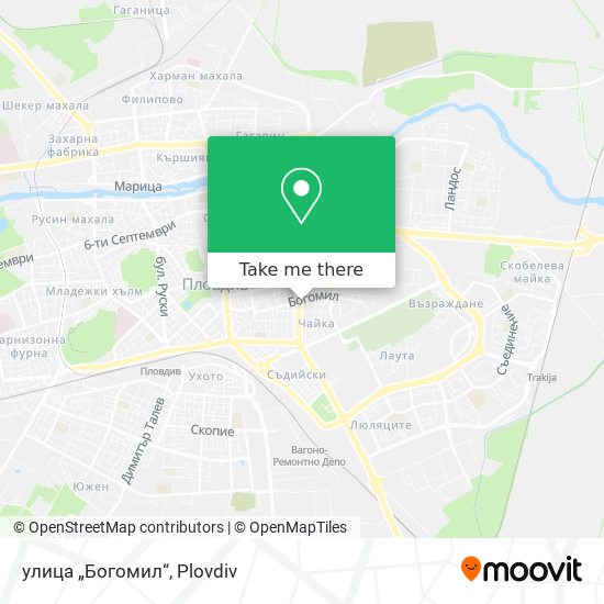Карта улица „Богомил“