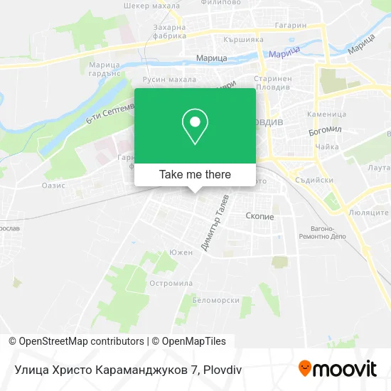 Карта Улица Христо Караманджуков 7