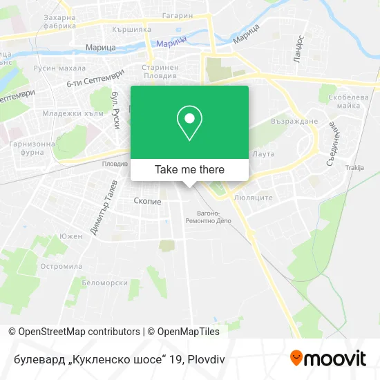 Карта булевард „Кукленско шосе“ 19