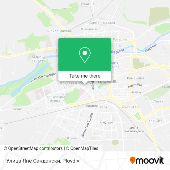 Карта Улица Яне Сандански