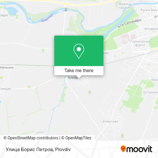 Карта Улица Борис Петров