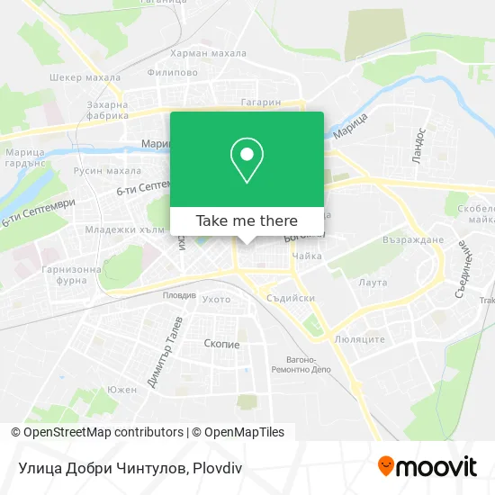 Улица Добри Чинтулов map