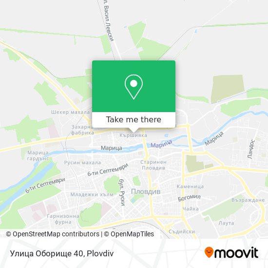Улица Оборище 40 map