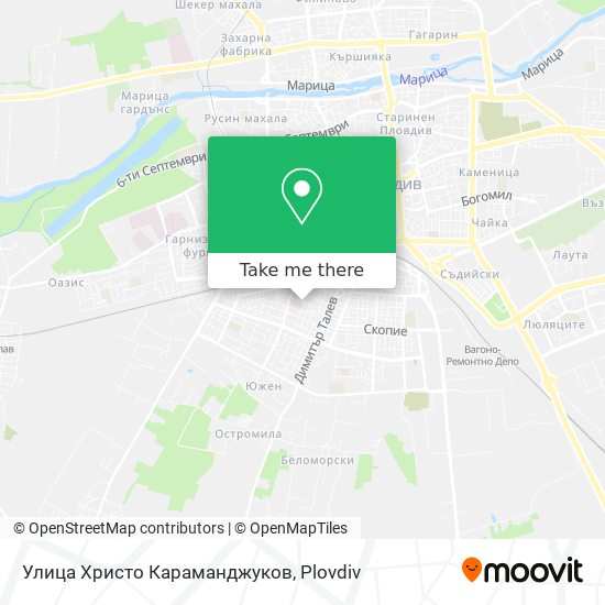 Улица Христо Караманджуков map