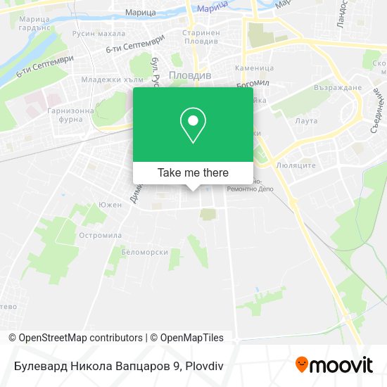 Карта Булевард Никола Вапцаров 9