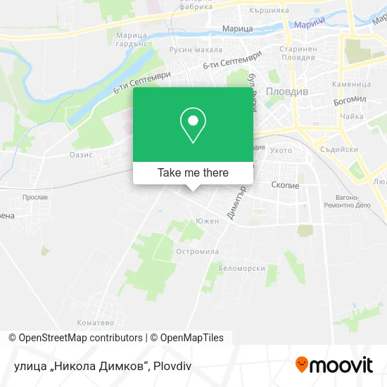 Карта улица „Никола Димков“