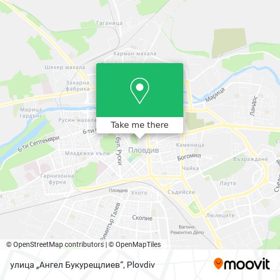 Карта улица „Ангел Букурещлиев“