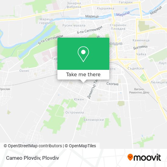 Cameo Plovdiv map