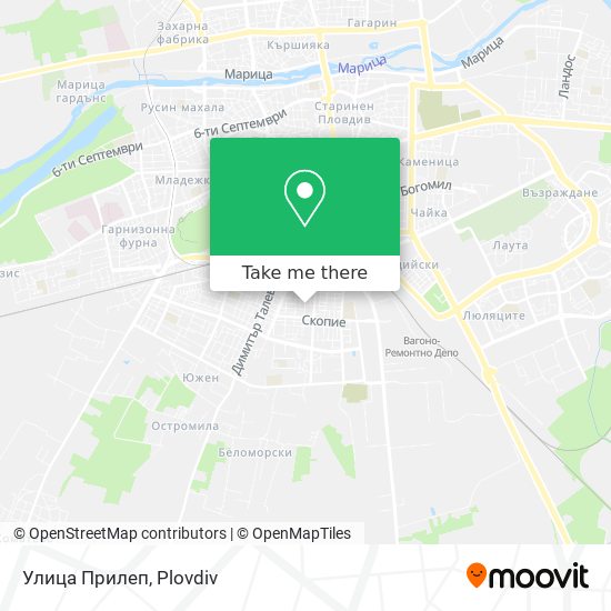 Улица Прилеп map