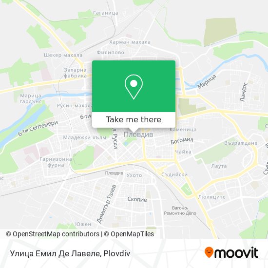 Улица Емил Де Лавеле map