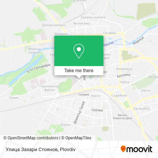 Карта Улица Захари Стоянов