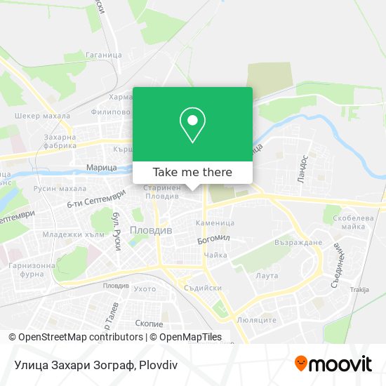 Улица Захари Зограф map