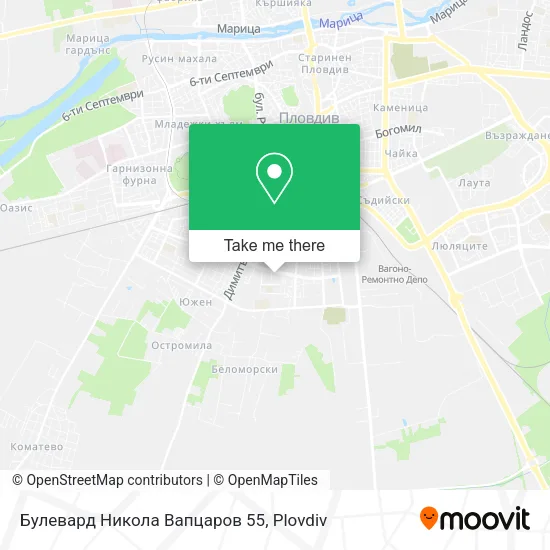 Карта Булевард Никола Вапцаров 55