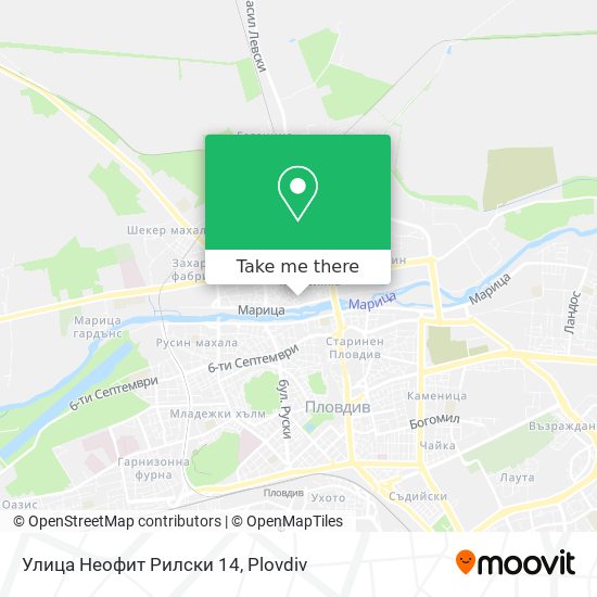 Улица Неофит Рилски 14 map