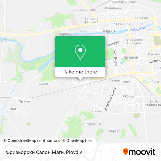 Фризьорски Салон Маги map