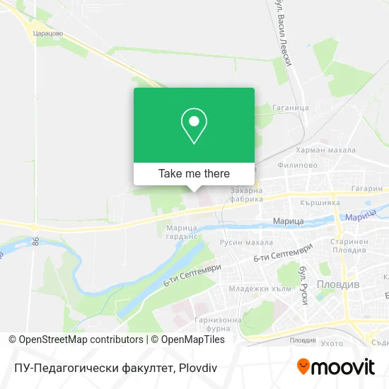 Карта ПУ-Педагогически факултет