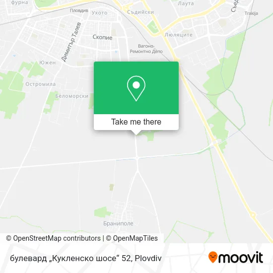 Карта булевард „Кукленско шосе“ 52