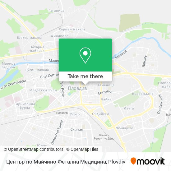 Център по Майчино-Фетална Медицина map