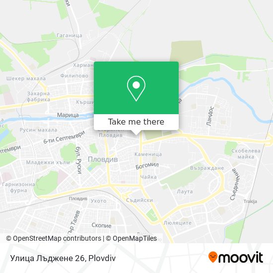 Улица Лъджене 26 map