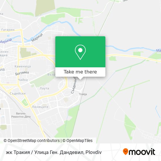 жк Тракия / Улица Ген. Дандевил map
