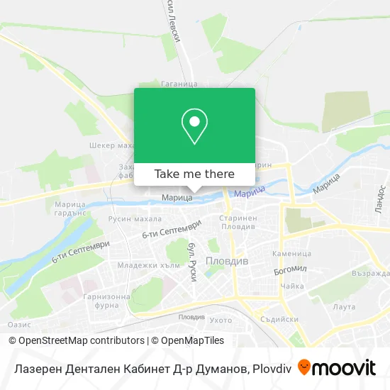 Карта Лазерен Дентален Кабинет Д-р Думанов