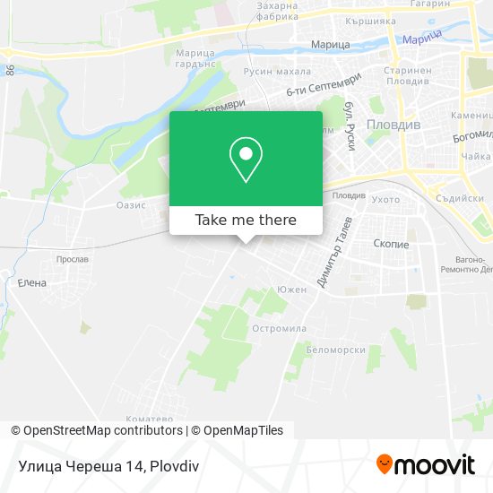Улица Череша 14 map