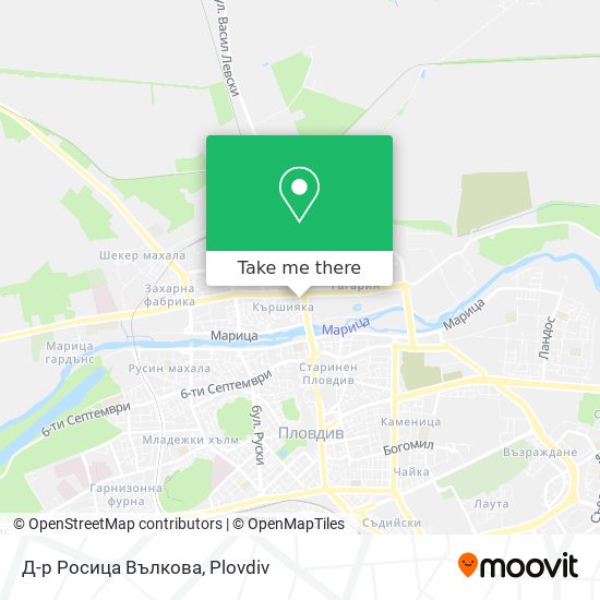 Д-р Росица Вълкова map