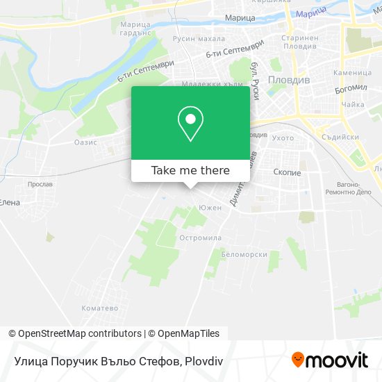 Улица Поручик Въльо Стефов map