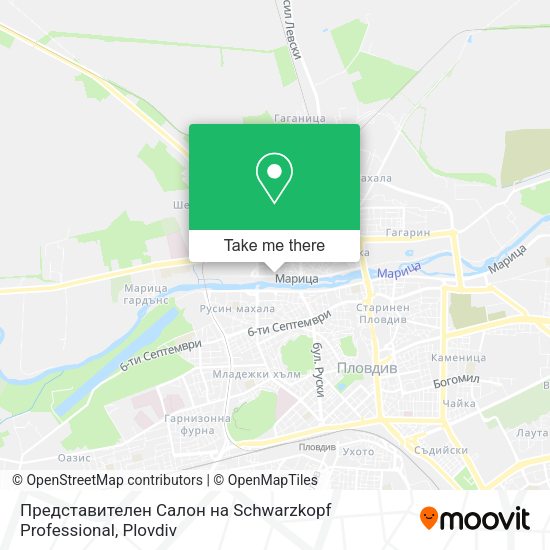 Представителен Салон на Schwarzkopf Professional map