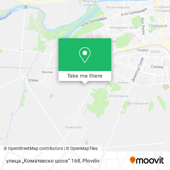 улица „Коматевско шосе“ 168 map