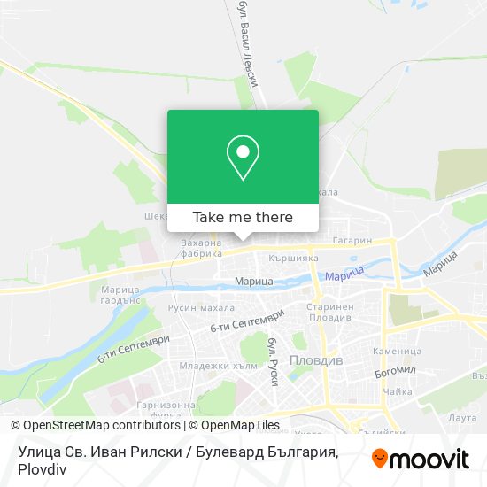 Улица Св. Иван Рилски / Булевард България map