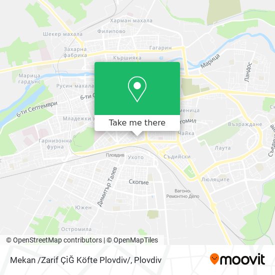 Mekan /Zarif Çi̇Ğ Köfte Plovdiv/ map