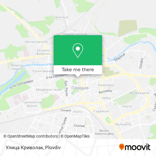 Улица Криволак map