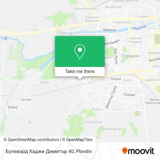 Карта Булевард Хаджи Димитър 40