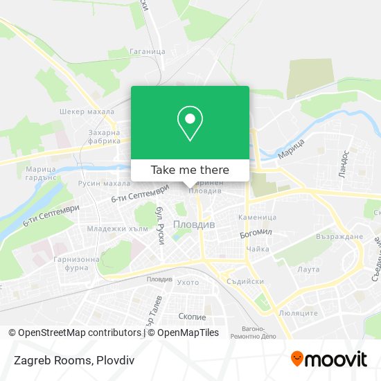 Zagreb Rooms map