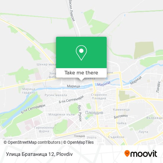 Улица Братаница 12 map