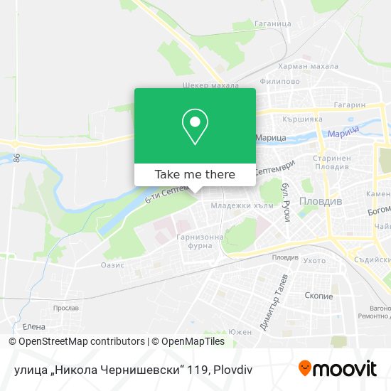 улица „Никола Чернишевски“ 119 map