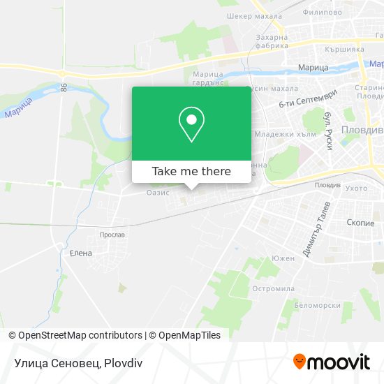 Улица Сеновец map