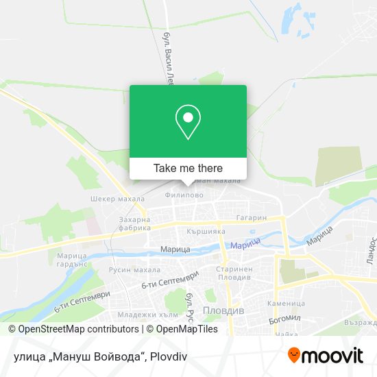 Карта улица „Мануш Войвода“