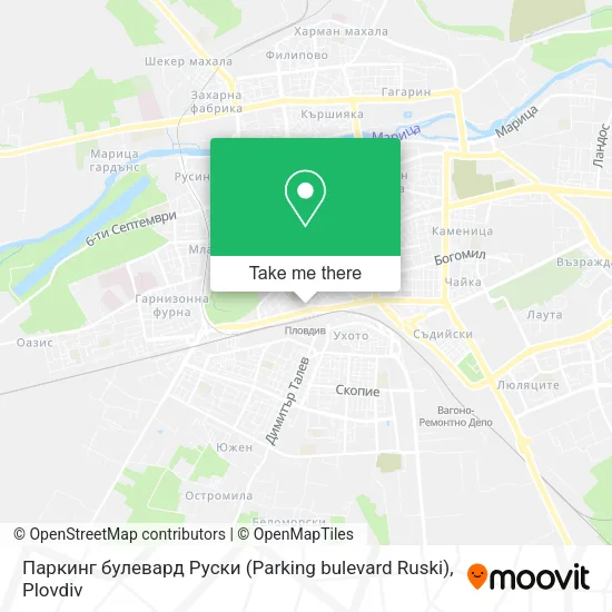 Карта Паркинг булевард Руски (Parking bulevard Ruski)