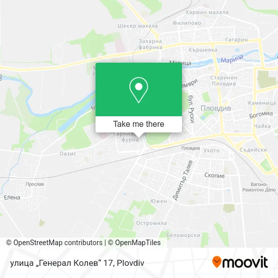 Карта улица „Генерал Колев“ 17