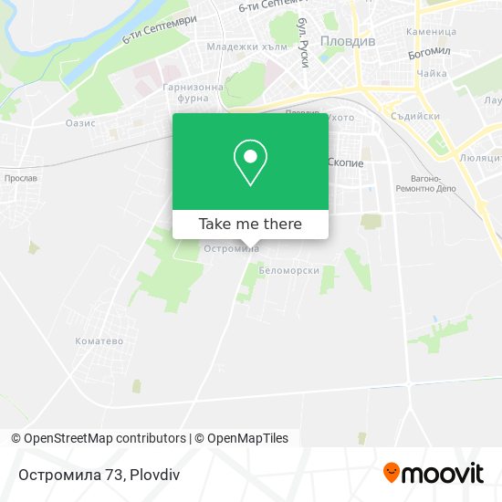 Остромила 73 map